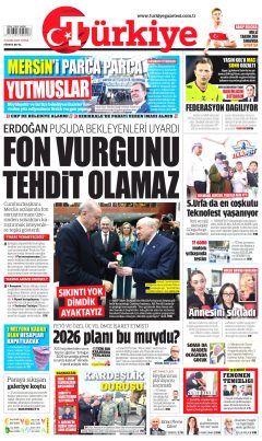 Türkiye Gazetesi Gazetesi Manşetleri