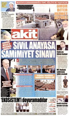 Yeni Akit Gazetesi Manşetleri