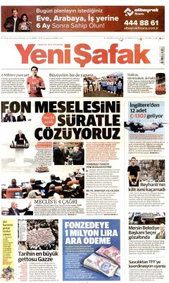 Yeni Şafak Gazetesi Manşetleri