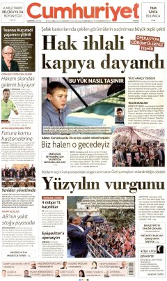 Cumhuriyet Gazetesi Manşetleri
