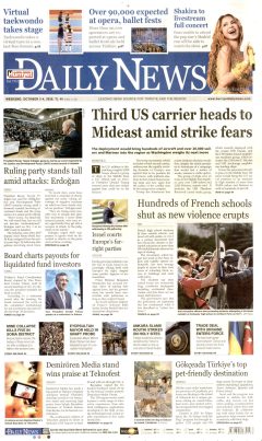 Hürriyet Daily News Gazetesi Manşetleri