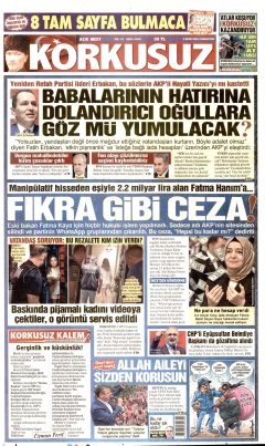 Korkusuz Gazetesi Manşetleri
