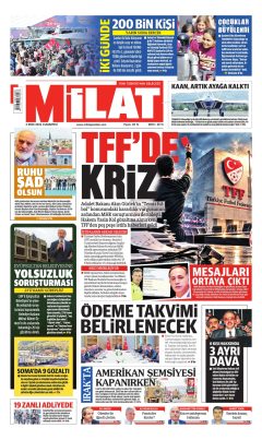 Milat Gazetesi Manşetleri