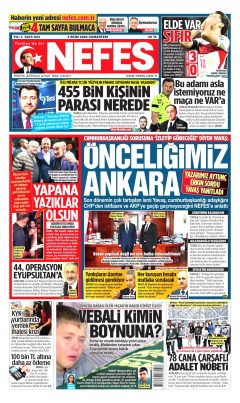 Nefes Gazetesi Manşetleri