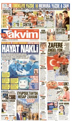 Takvim Gazetesi Manşetleri