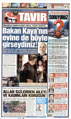 Tavır Gazetesi Gazetesi Manşetleri