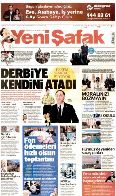 Yeni Şafak Gazetesi Manşetleri