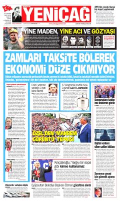 Yeniçağ Gazetesi Manşetleri