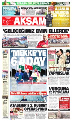 Akşam Gazetesi Manşetleri