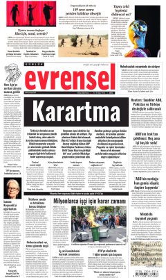 Evrensel Gazetesi Manşetleri