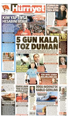 Hürriyet Gazetesi Manşetleri