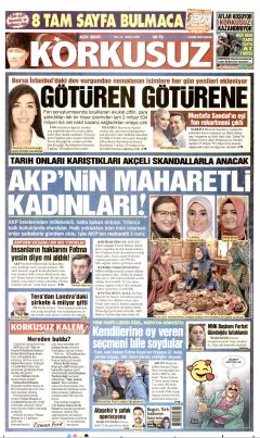 Korkusuz Gazetesi Manşetleri