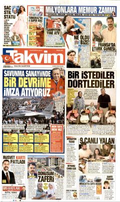 Takvim Gazetesi Manşetleri