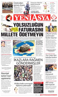 Yeni Asya Gazetesi Manşetleri