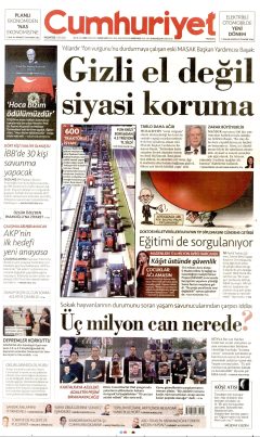 Cumhuriyet Gazetesi Manşetleri