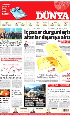 Dünya Gazetesi Manşetleri