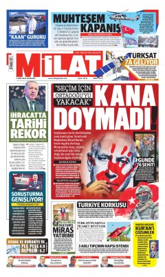 Milat Gazetesi Manşetleri