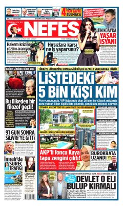 Nefes Gazetesi Manşetleri