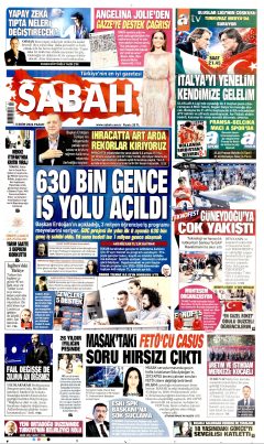 Sabah Gazetesi Manşetleri
