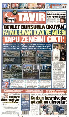 Tavır Gazetesi Gazetesi Manşetleri