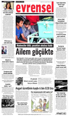 Evrensel Gazetesi Manşetleri