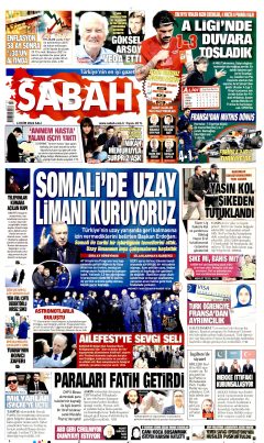 Sabah Gazetesi Manşetleri