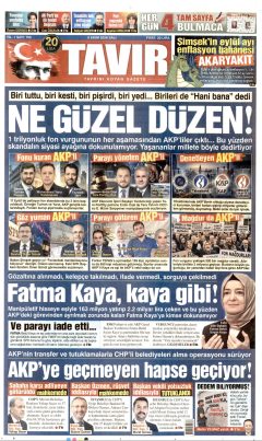 Tavır Gazetesi Gazetesi Manşetleri