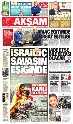 Akşam Gazetesi Manşetleri