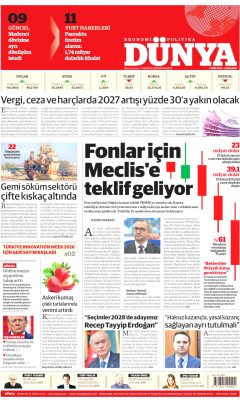 Dünya Gazetesi Manşetleri