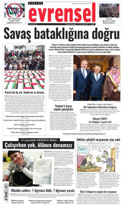 Evrensel Gazetesi Manşetleri