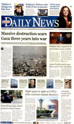 Hürriyet Daily News Gazetesi Manşetleri