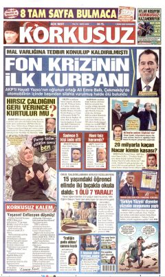 Korkusuz Gazetesi Manşetleri