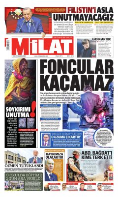 Milat Gazetesi Manşetleri