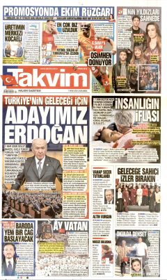 Takvim Gazetesi Manşetleri