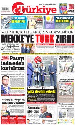 Türkiye Gazetesi Gazetesi Manşetleri