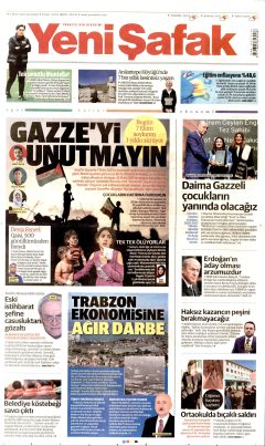 Yeni Şafak Gazetesi Manşetleri