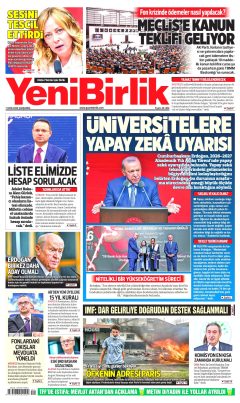 YeniBirlik Gazetesi Manşetleri