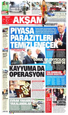 Akşam Gazetesi Manşetleri