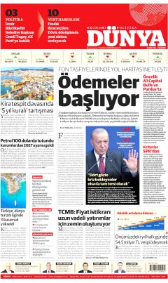 Dünya Gazetesi Manşetleri
