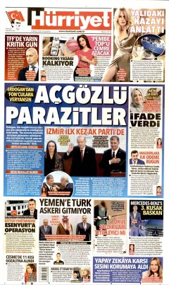 Hürriyet Gazetesi Manşetleri