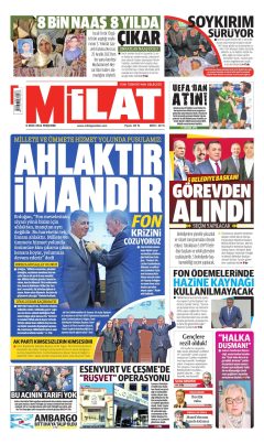 Milat Gazetesi Manşetleri
