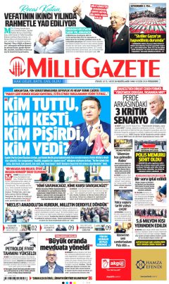 Milli Gazete Gazetesi Manşetleri