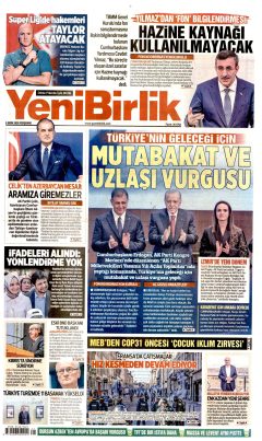 YeniBirlik Gazetesi Manşetleri