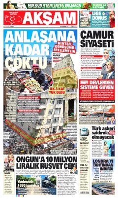 Akşam Gazetesi Manşetleri