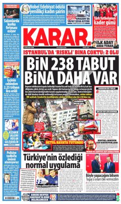 Karar Gazetesi Manşetleri