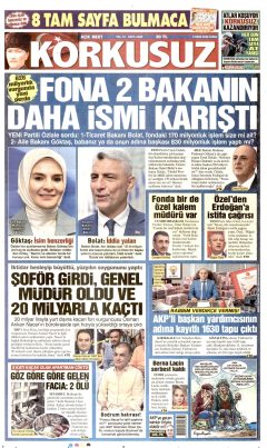 Korkusuz Gazetesi Manşetleri