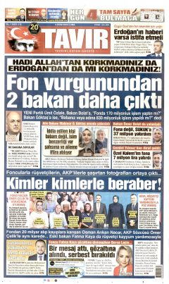 Tavır Gazetesi Gazetesi Manşetleri