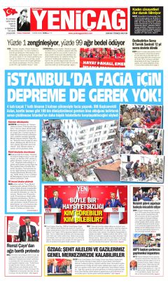 Yeniçağ Gazetesi Manşetleri