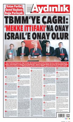Aydınlık Gazetesi Gazetesi Manşetleri