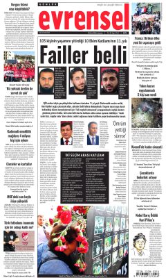 Evrensel Gazetesi Manşetleri